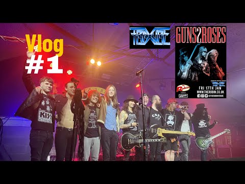 FRACXURA live video still from Guns2Roses support